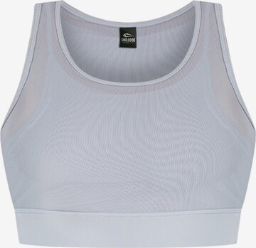 Smilodox Bustier Sport-BH ' Roxy ' in Grau: predná strana