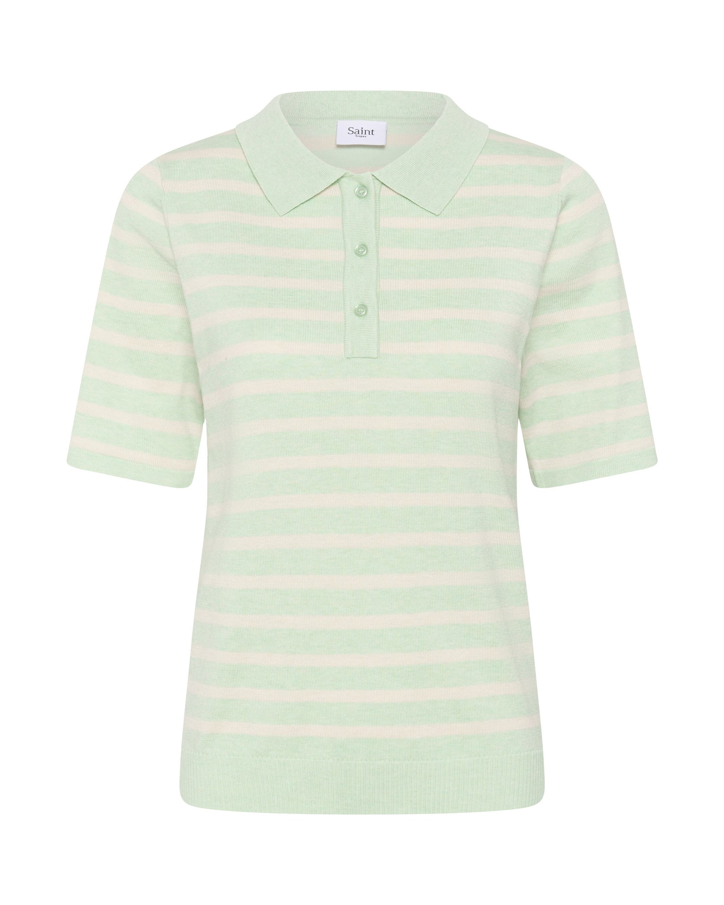 SAINT TROPEZ Poloshirt 'MilaSZ' in Grün: Vorderseite