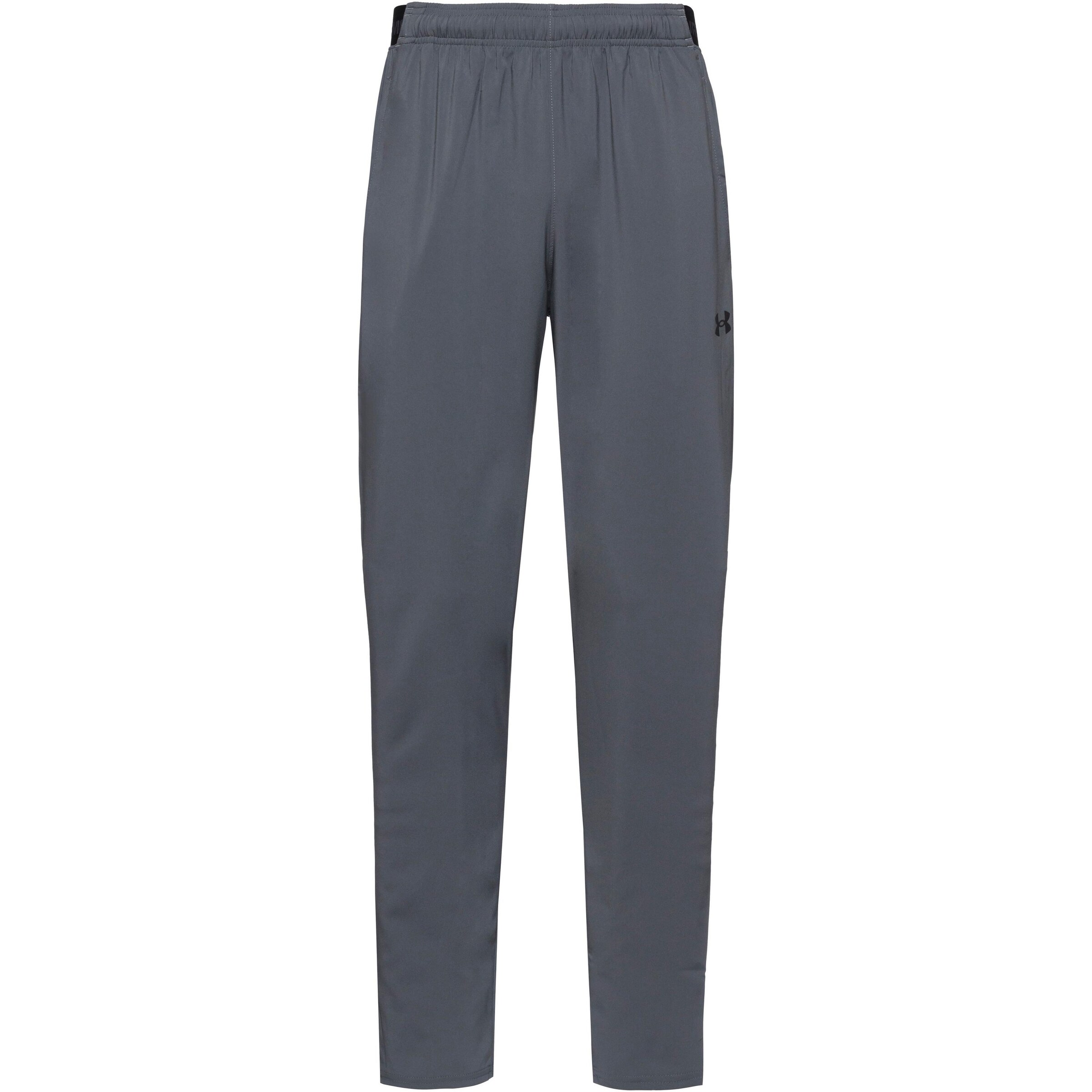 UNDER ARMOUR Tapered Sportbroek in Grijs: voorkant