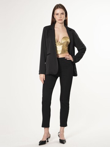 Slimfit Pantaloni di Influencer in nero