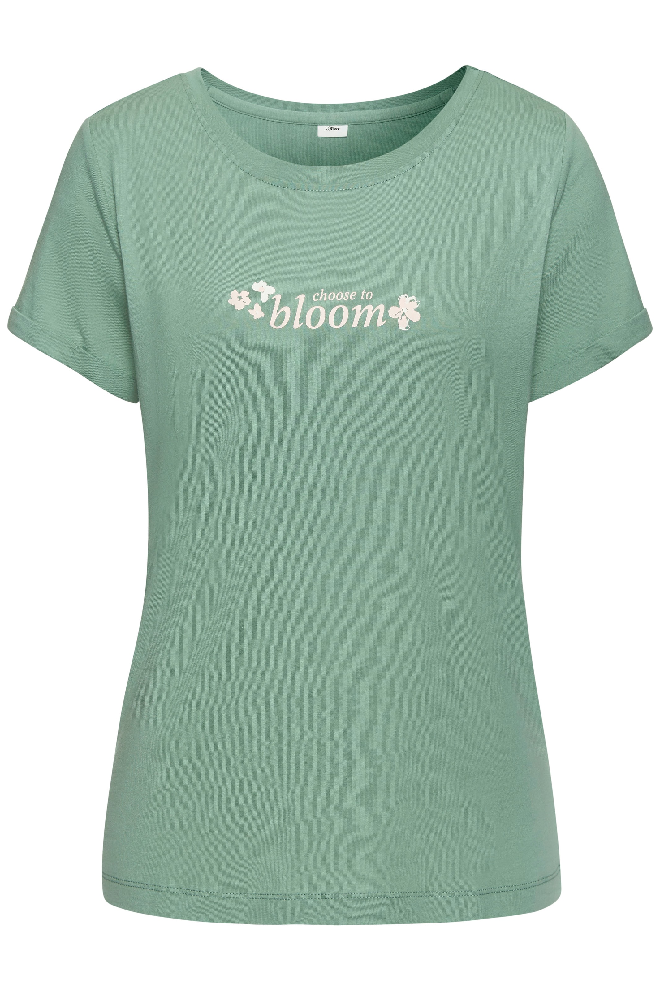 s.Oliver Schlafshirt in Grün: Vorderseite