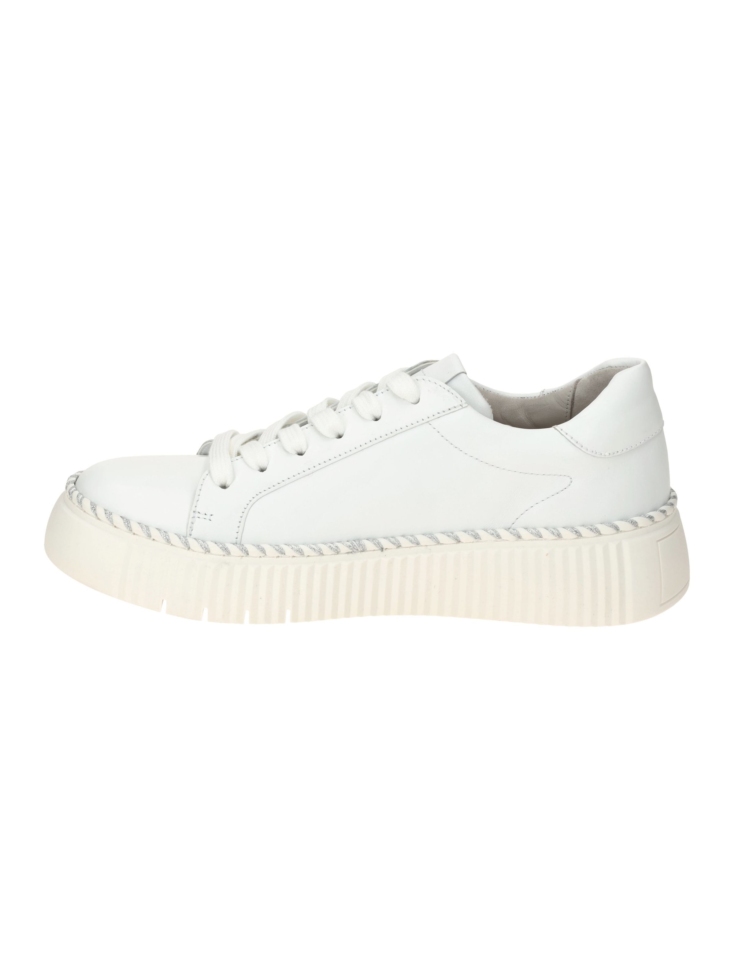 GABOR Schnürschuh 'Gabor Schuhe weiß silber Plateau Sneakers 73.240.29'‌‌‌ in Weiß