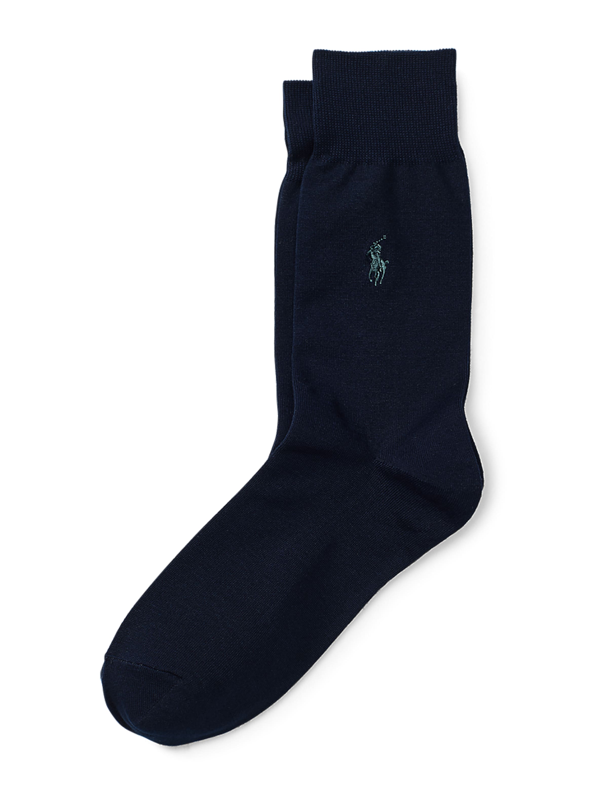 Chaussettes 'SIZED FLAT-CREW-2 PACK' Polo Ralph Lauren en bleu : devant