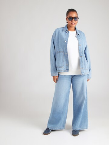 ONLY Carmakoma Sweatshirt 'CARNOMI' in Grey