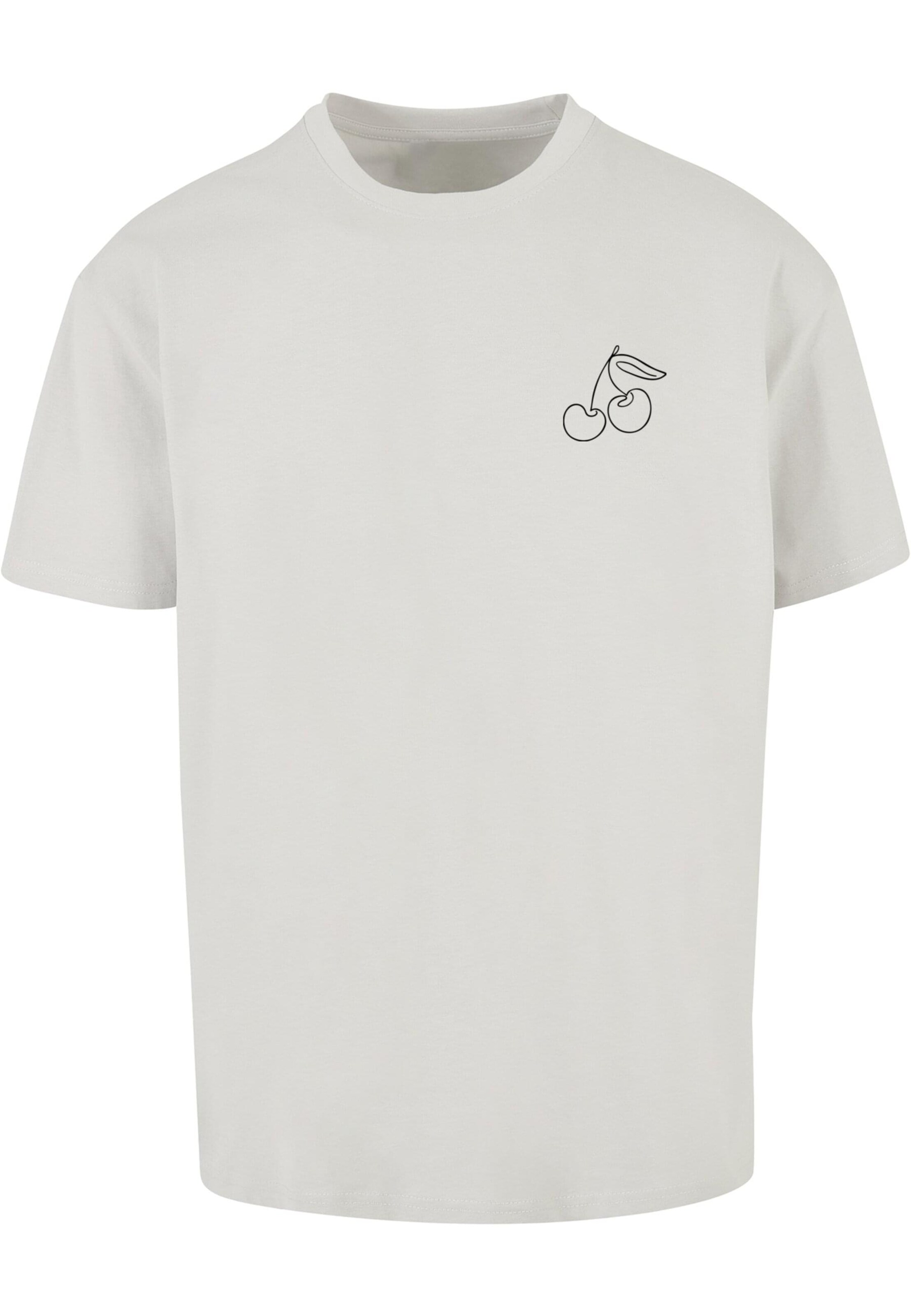 Merchcode Μπλουζάκι 'Cherry' σε γκρι: μπροστά