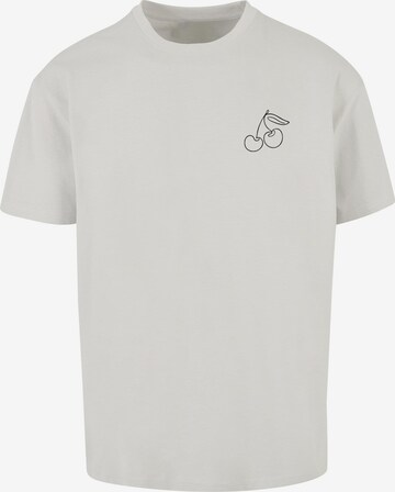 Merchcode Shirt 'Cherry' in Grijs: voorkant