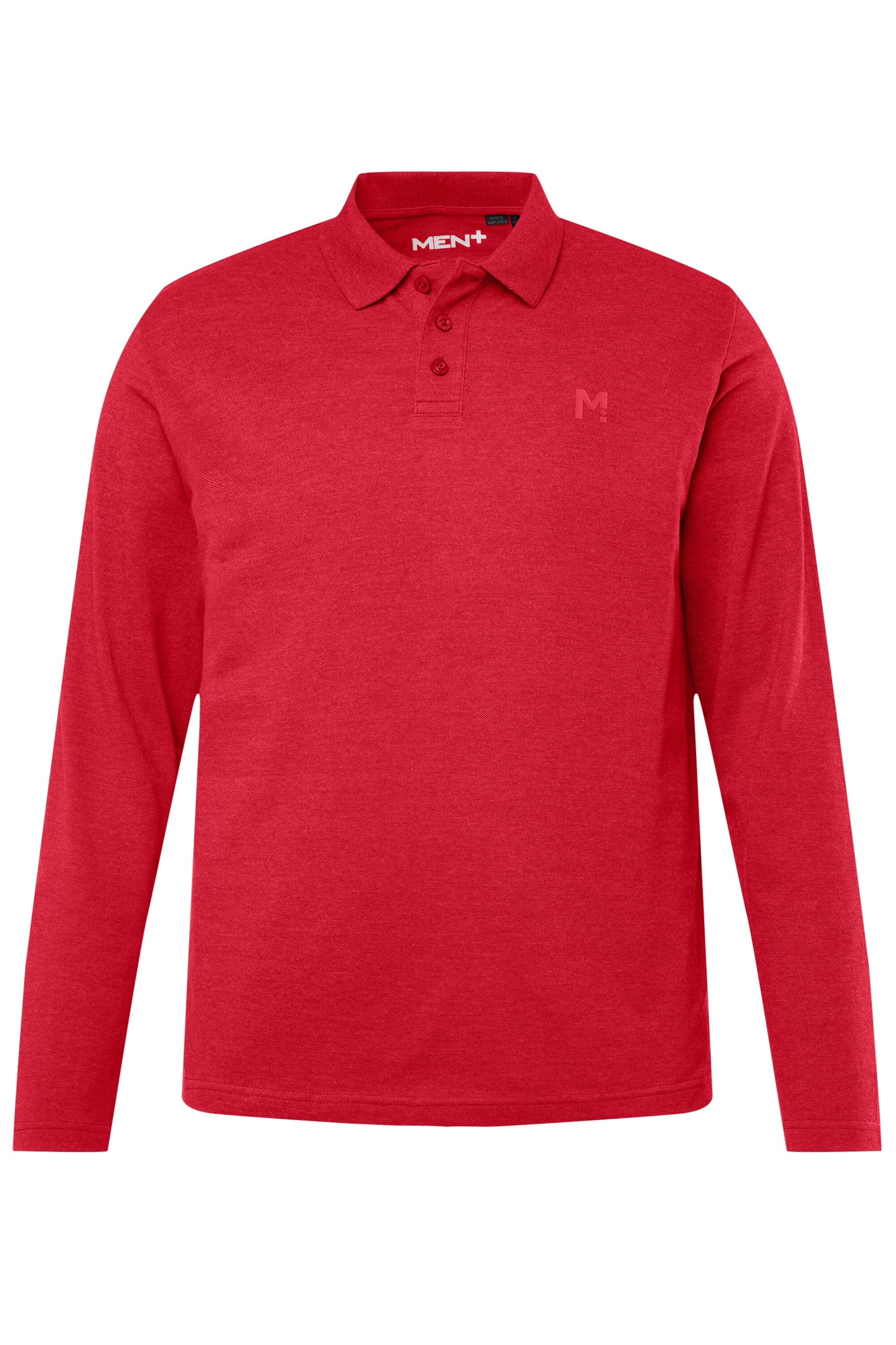 Men Plus Shirt in Rood: voorkant