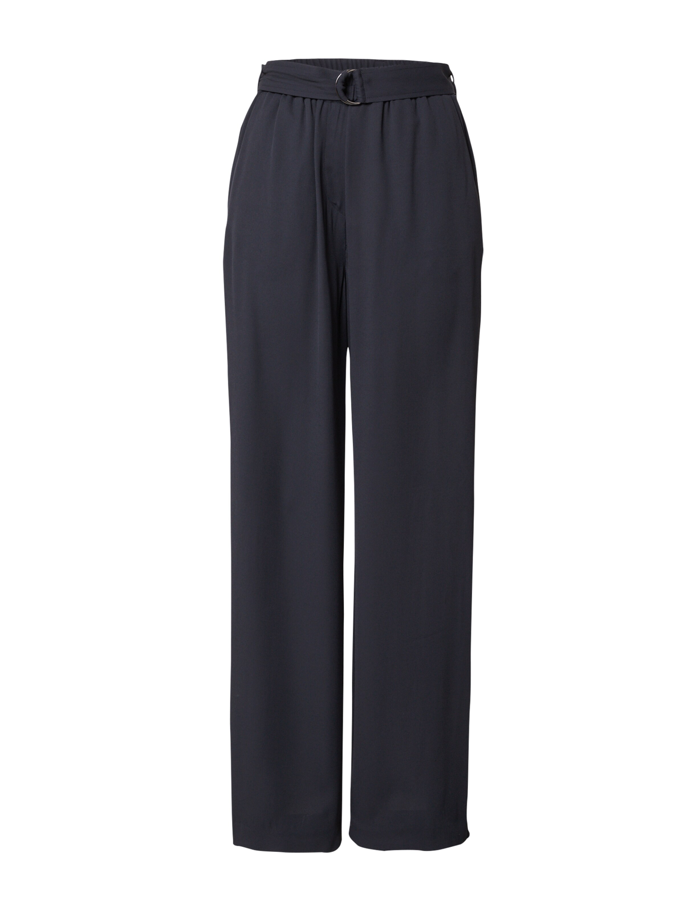 s.Oliver BLACK LABEL Wide leg Broek in Blauw: voorkant