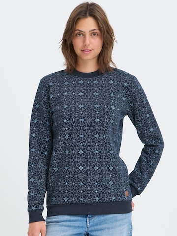 Sweat-shirt 'Karen Oneck' Oxmo en bleu : devant