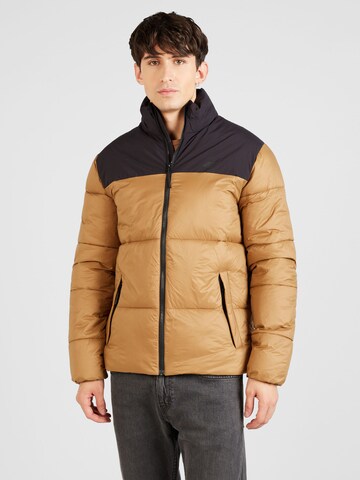 4F Sportjacke in Braun: Vorderseite