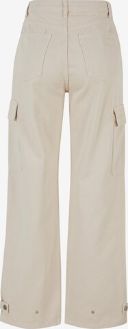 Wide Leg Pantalon cargo DEF en beige