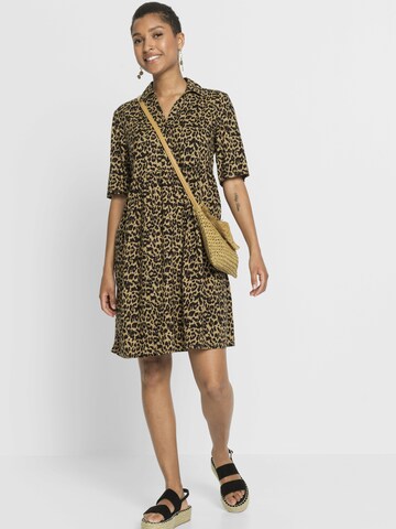bonprix Blousejurk in Bruin