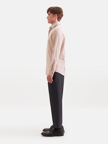 SEIDENSTICKER Slim fit Business shirt in Beige