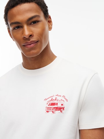 balta Tommy Jeans Marškinėliai