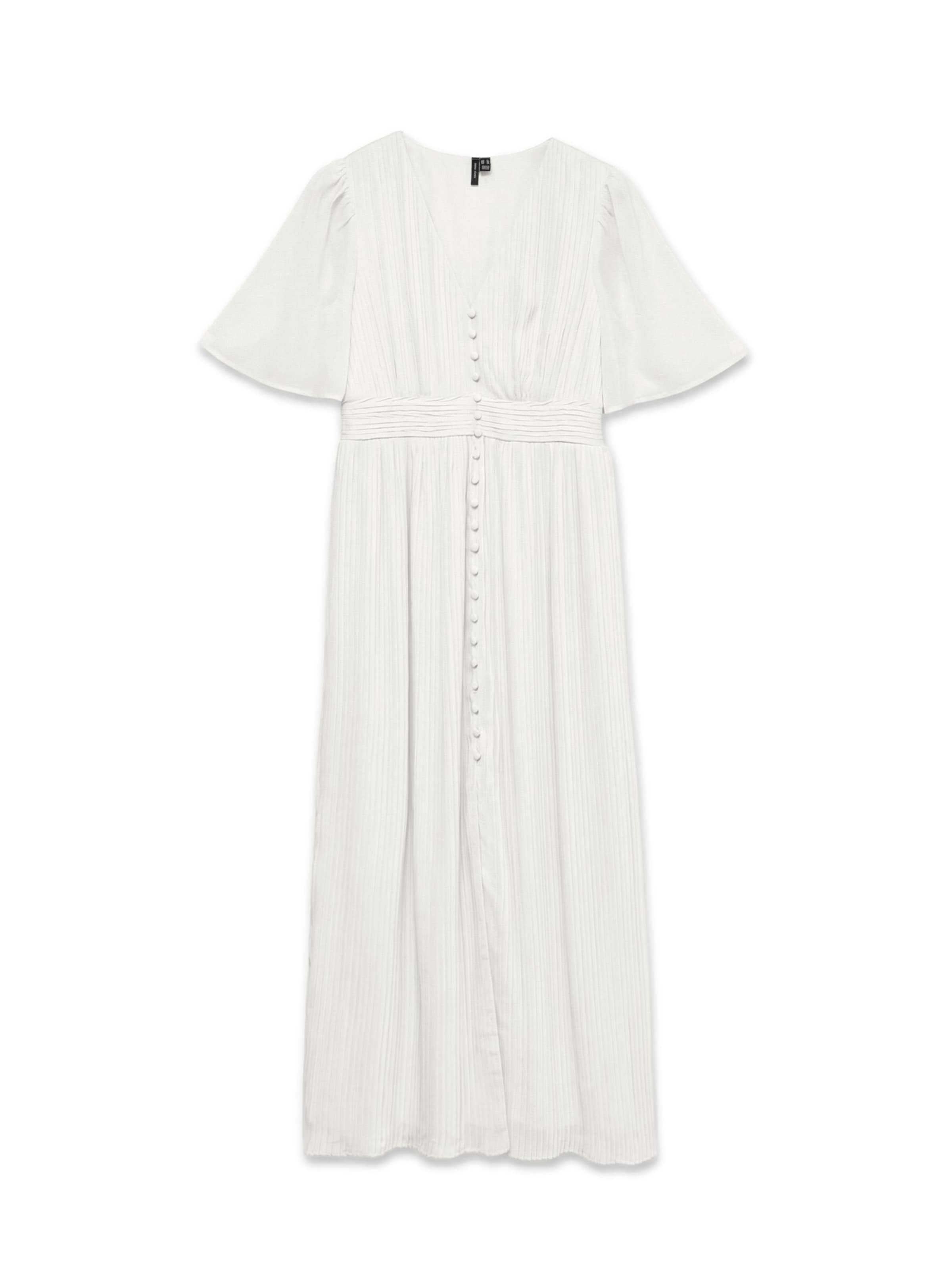 VERO MODA Shirt dress 'VMDora' in White: front