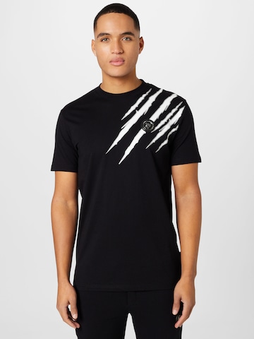 Plein Sport T-shirt i svart: framsida