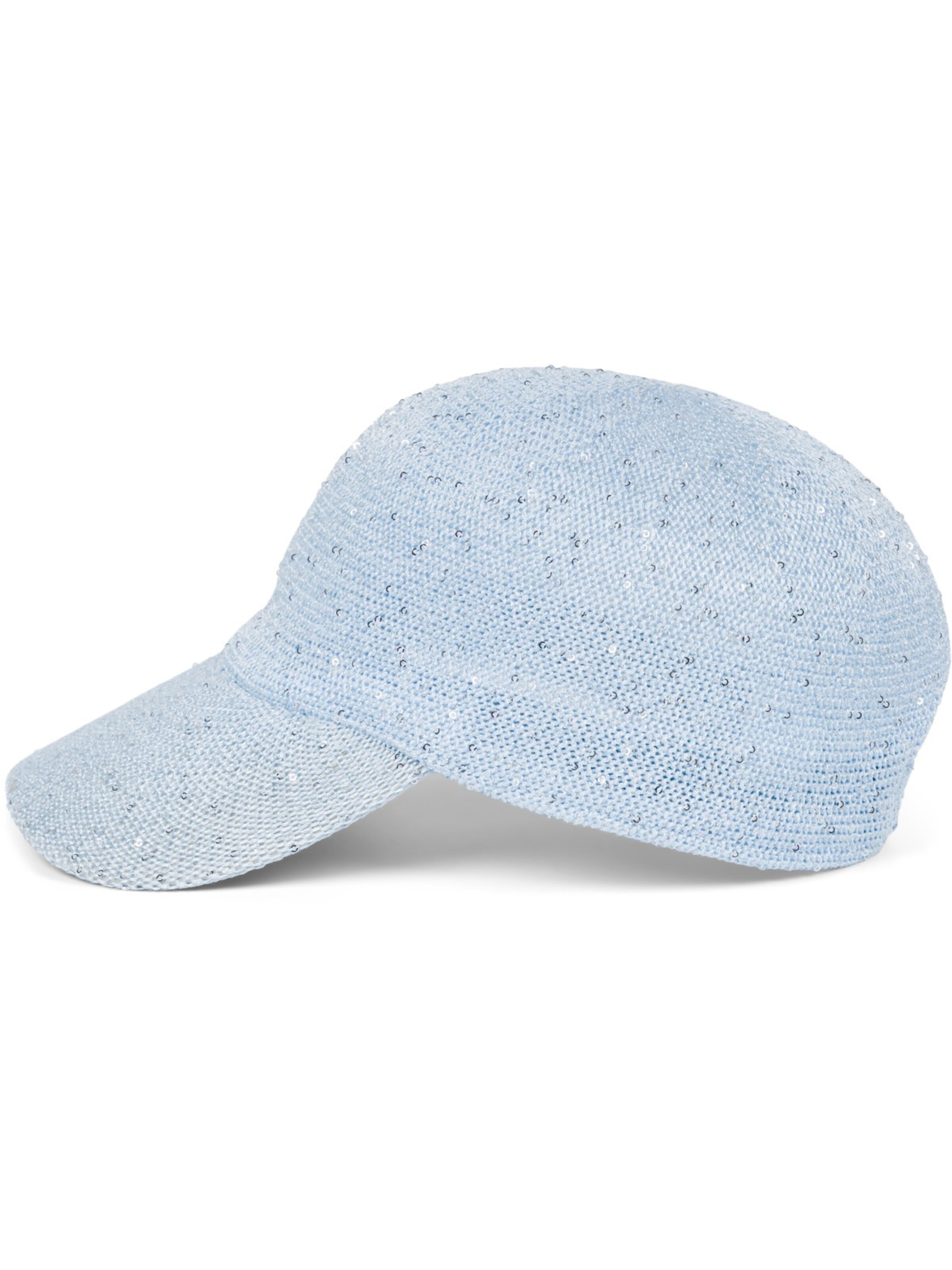 styleBREAKER Cap 'Gewebtes Baseball Cap Pailletten'‌‌‌‌‌‌‌‌ in Blau