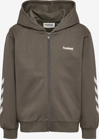 Hummel Sportief sweatshirt in Bruin: voorkant