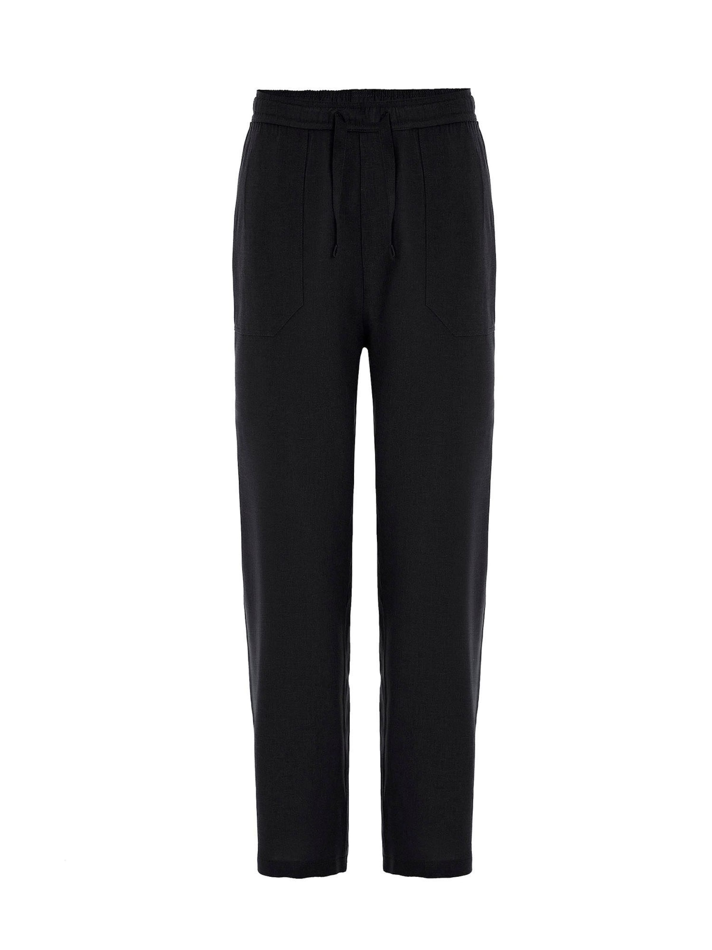 Dandalo Wide leg Trousers in Black: front