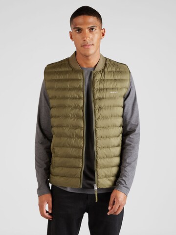 GANT Bodywarmer in Groen: voorkant