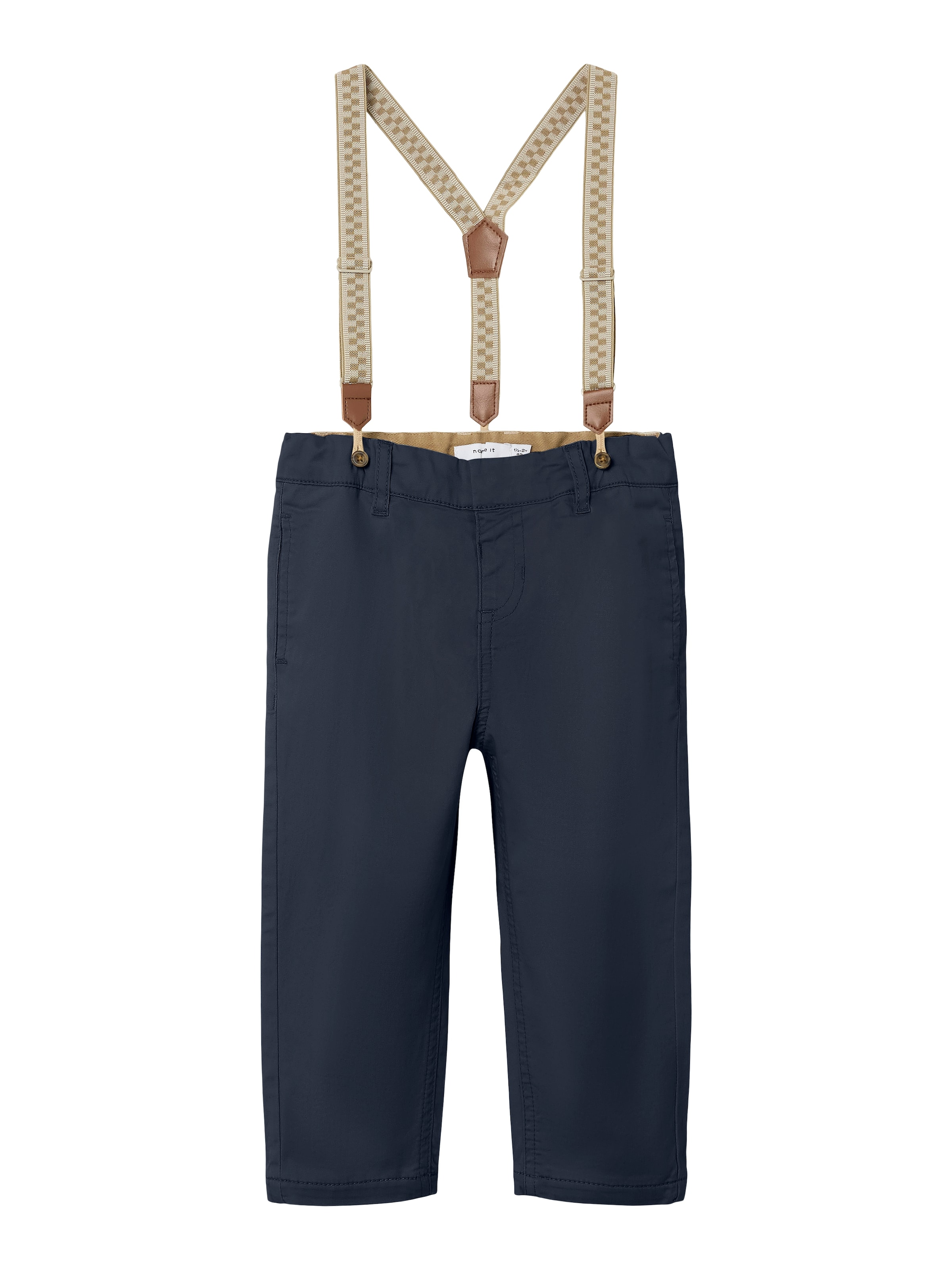 NAME IT Regular Hängselbyxa 'NMMBen' i blå: framsida