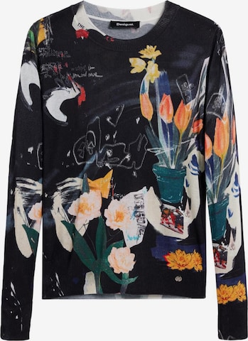 juoda Desigual Megztinis: priekis