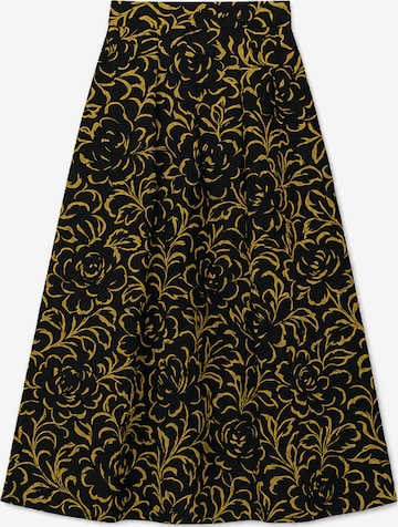 Gonna 'Patterned Flared Skirt' di Touché Privé in nero: frontale