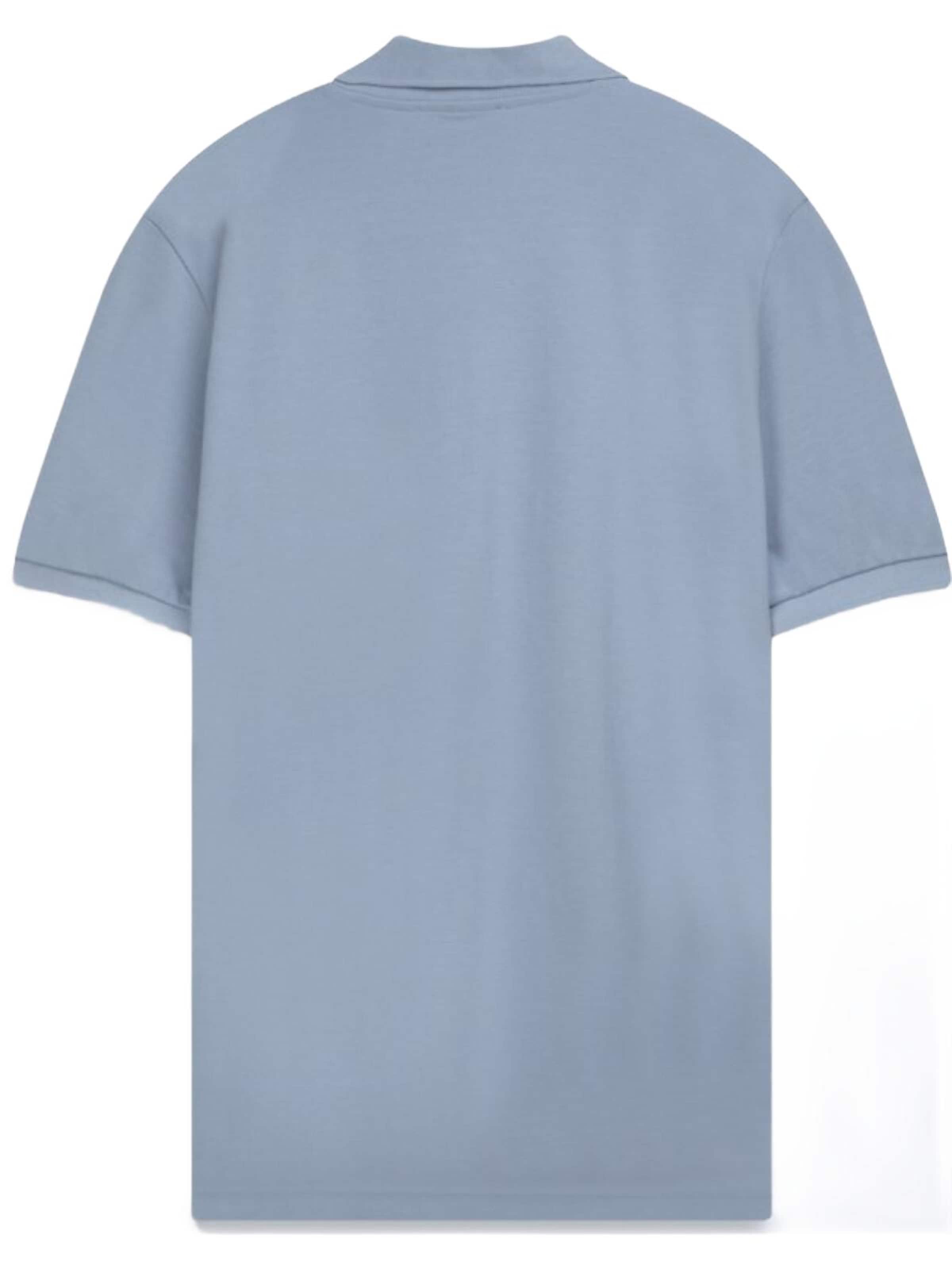 LTB Jeans - Camiseta 'LTB Jeans Herren-Polohemd aus Piqué mit Reißverschluss' en azul: frente