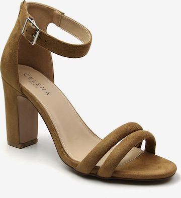 Celena Strap Sandals 'Chelsie' in Brown