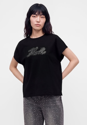 melns Karl Lagerfeld T-Krekls