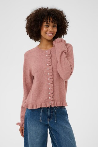 Cardigan 'CUjulietta Frill ' CULTURE en rose : devant