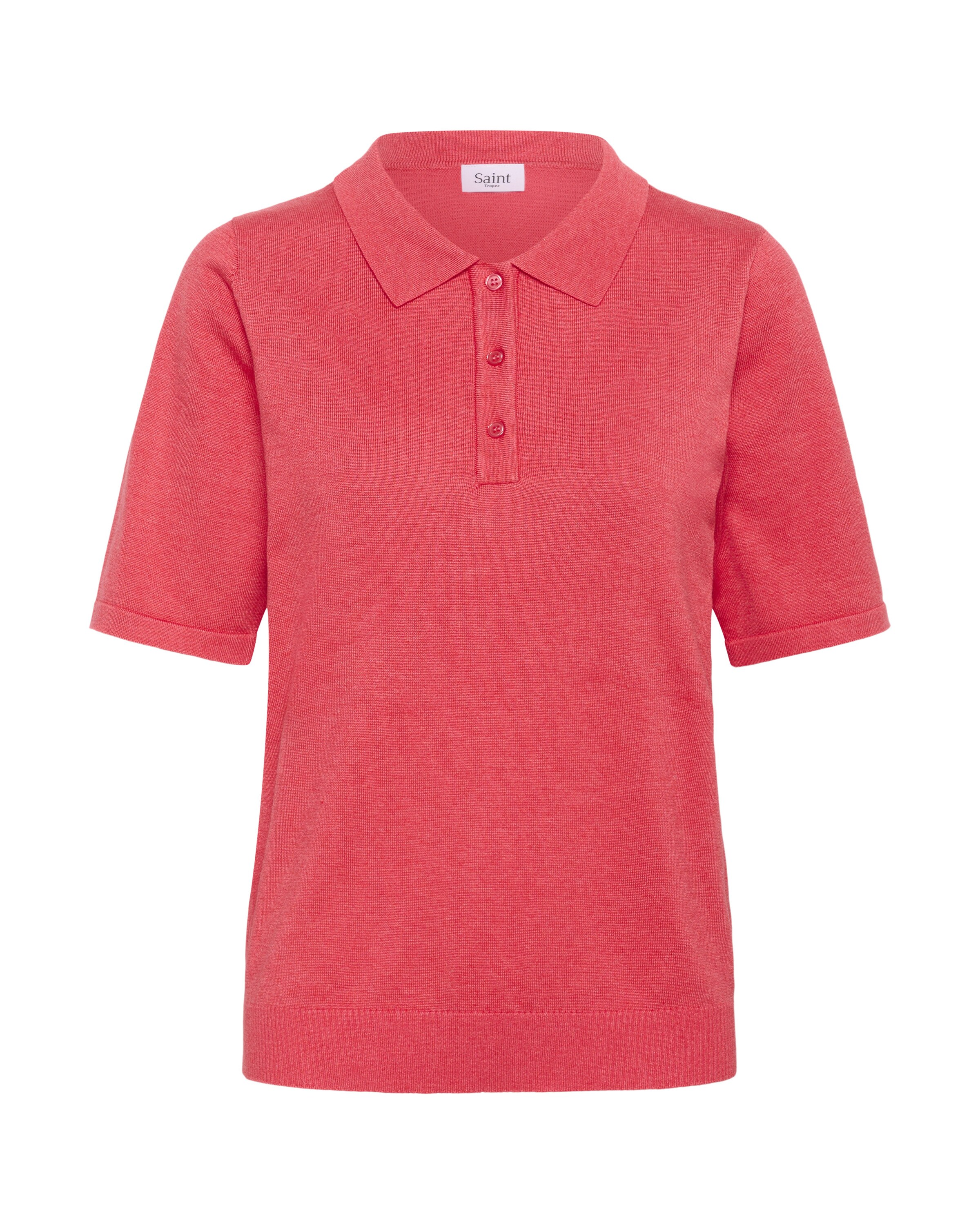 SAINT TROPEZ - Camisa 'Mila' em vermelho: frente