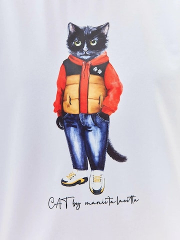 Cat e Lolette Shirt 'Sport Casual Cat' in White