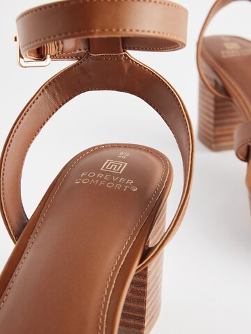 Next Strap sandal in Brown