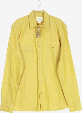 Koto Button Up Shirt in S in Yellow: front
