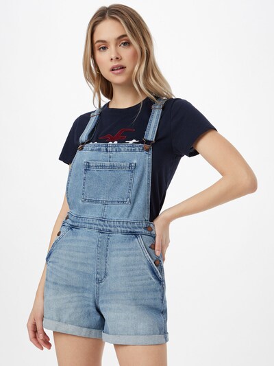 HOLLISTER Džíny s laclem - modrá džínovina, Model/ka