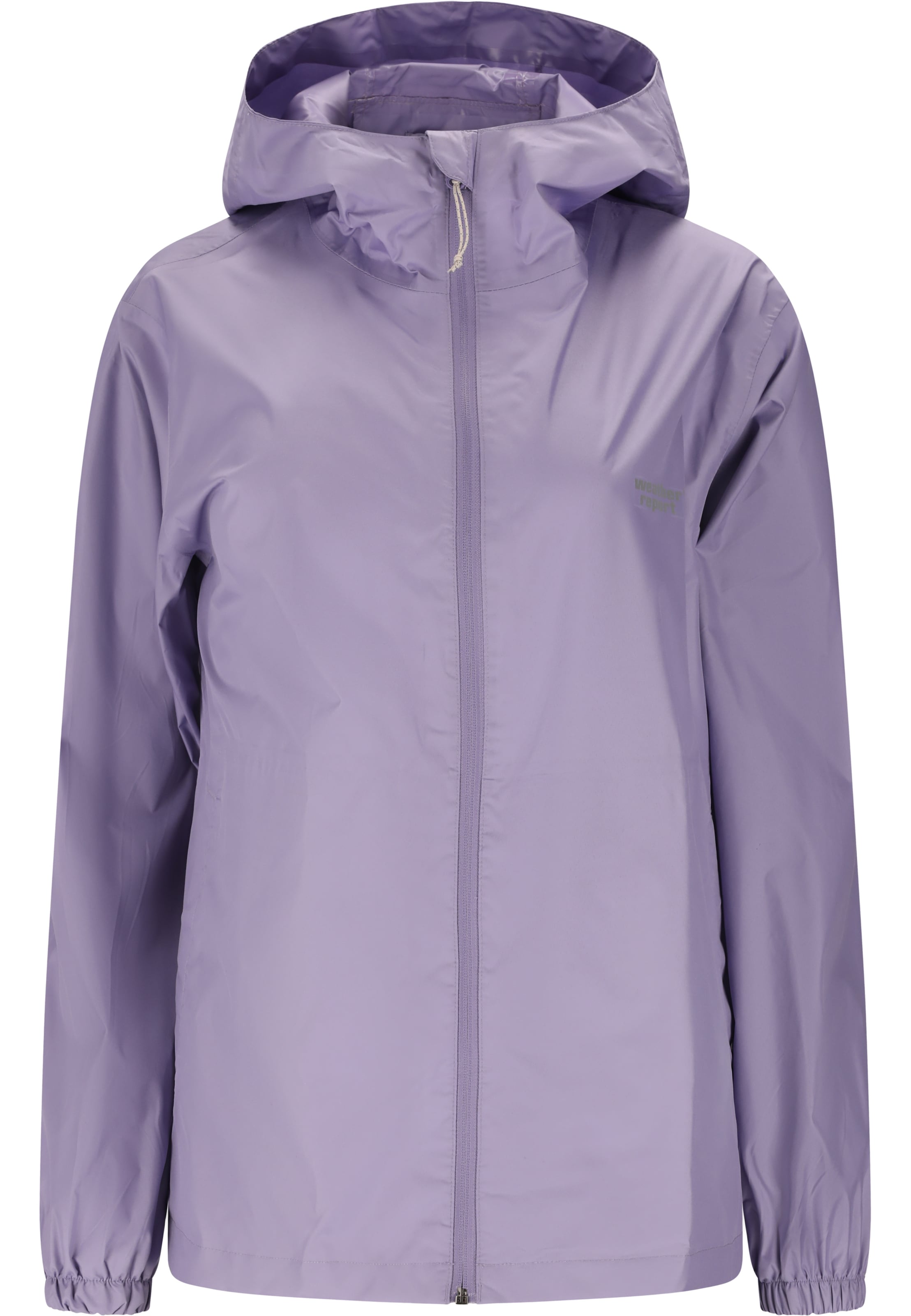 Weather Report Weatherproof jacket 'Pack'way' in Purple: front