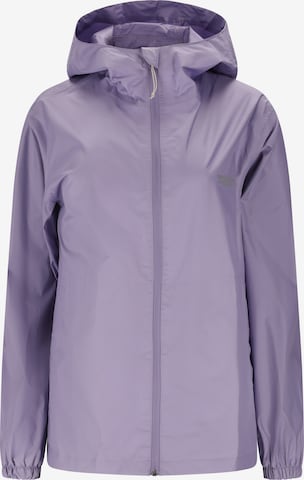 Weather Report Weatherproof jacket 'Pack'way' in Purple: front