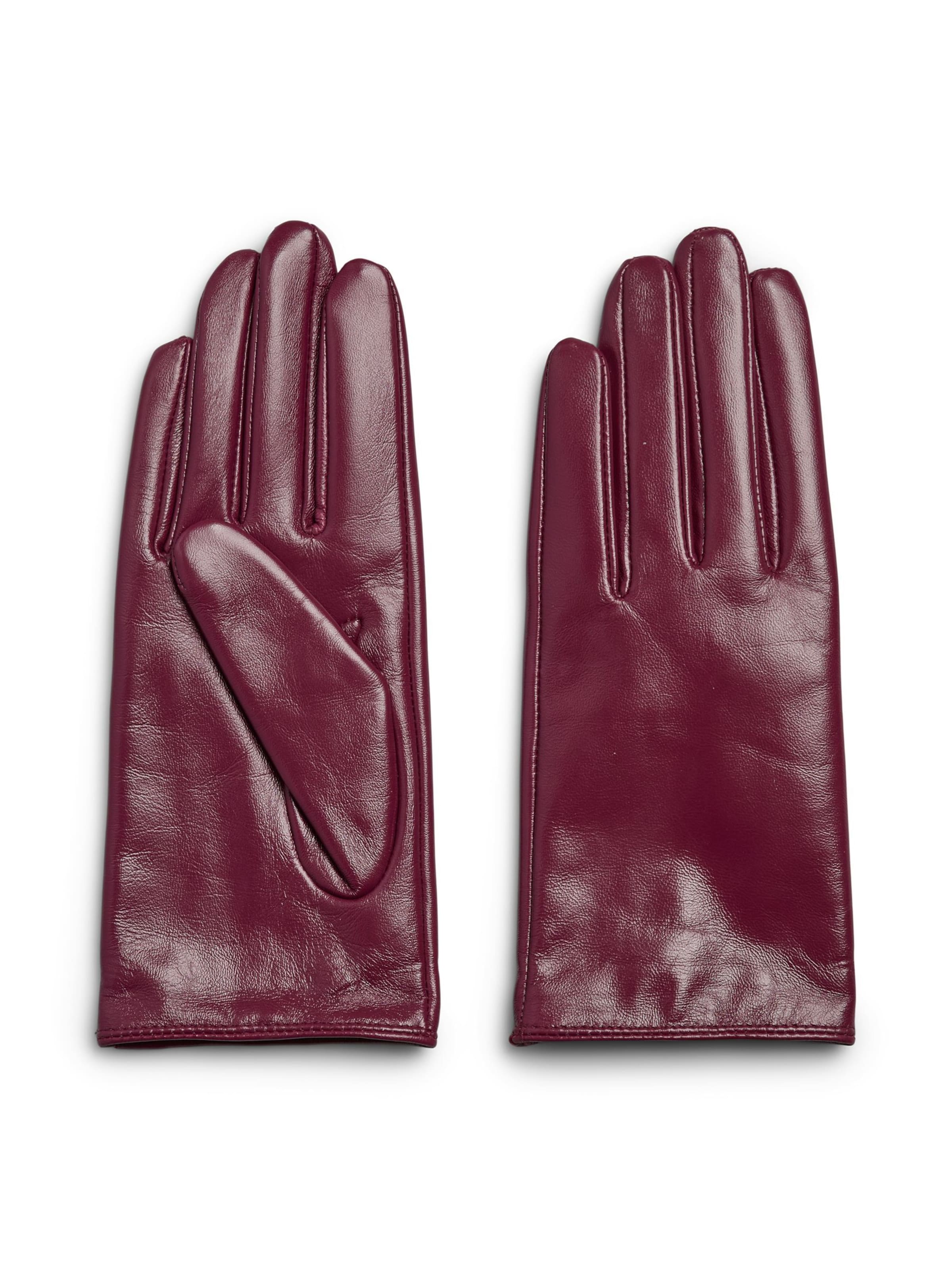 PIECES - Guantes con dedos en rojo: frente