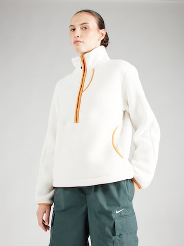HOKA Sportpullover 'Apparel' in Beige: Vorderseite