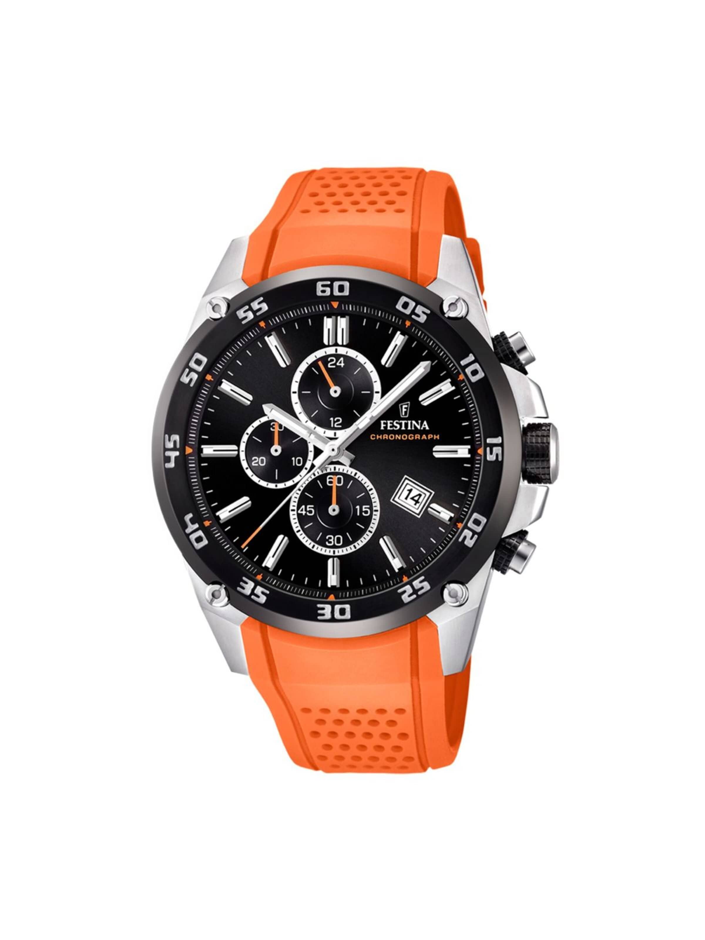 Montre à affichage analogique FESTINA en orange : devant