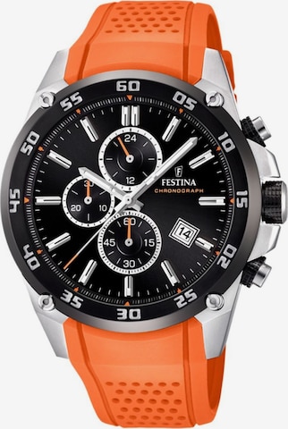 Montre à affichage analogique FESTINA en orange : devant