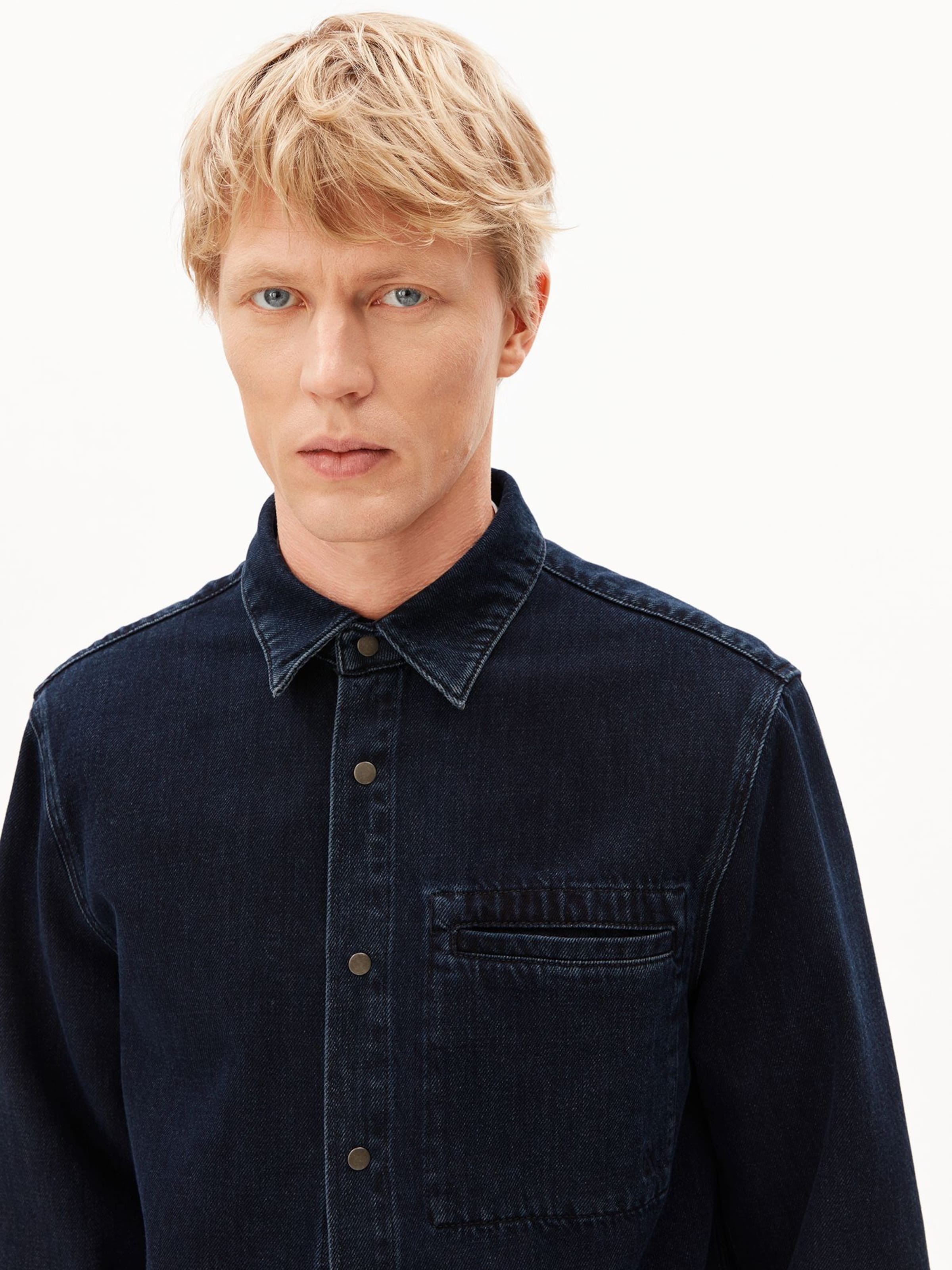 ARMEDANGELS Regular fit Overhemd in Blauw