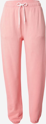 Effilé Pantalon Polo Ralph Lauren en rose : devant