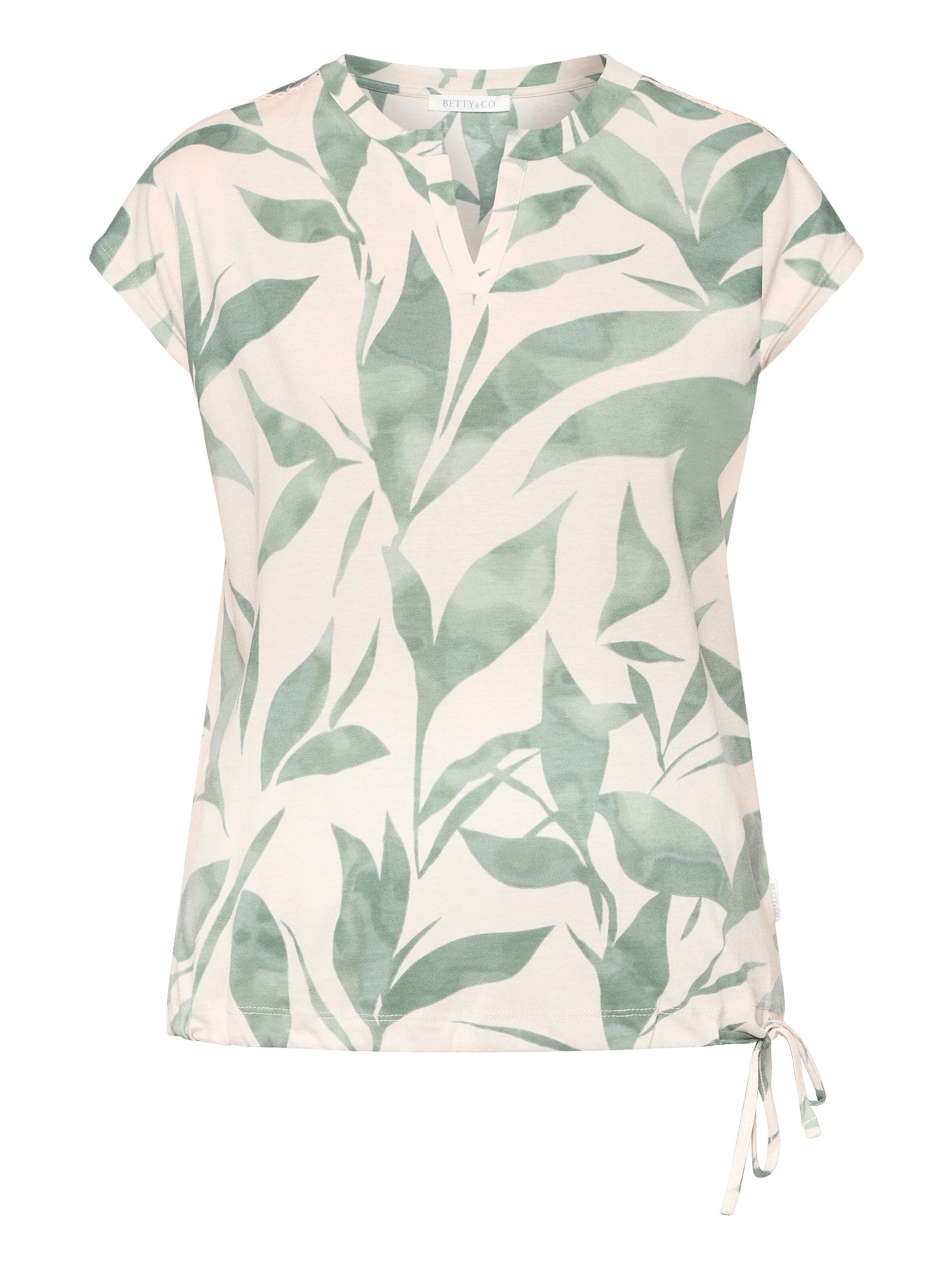 T-shirt Betty & Co en beige : devant