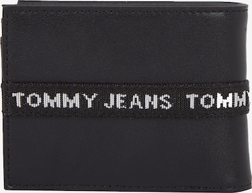 Tommy Jeans Portemonnee in Zwart: voorkant