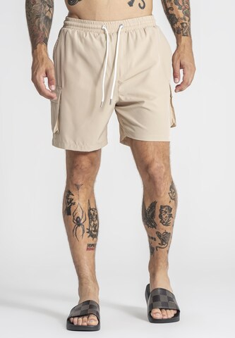 Gianni Kavanagh Badeshorts in Beige: Vorderseite