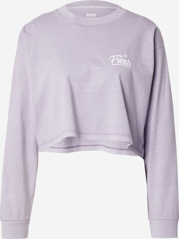 T-shirt 'Graphic LS Crop Reese' LEVI'S ® en violet : devant