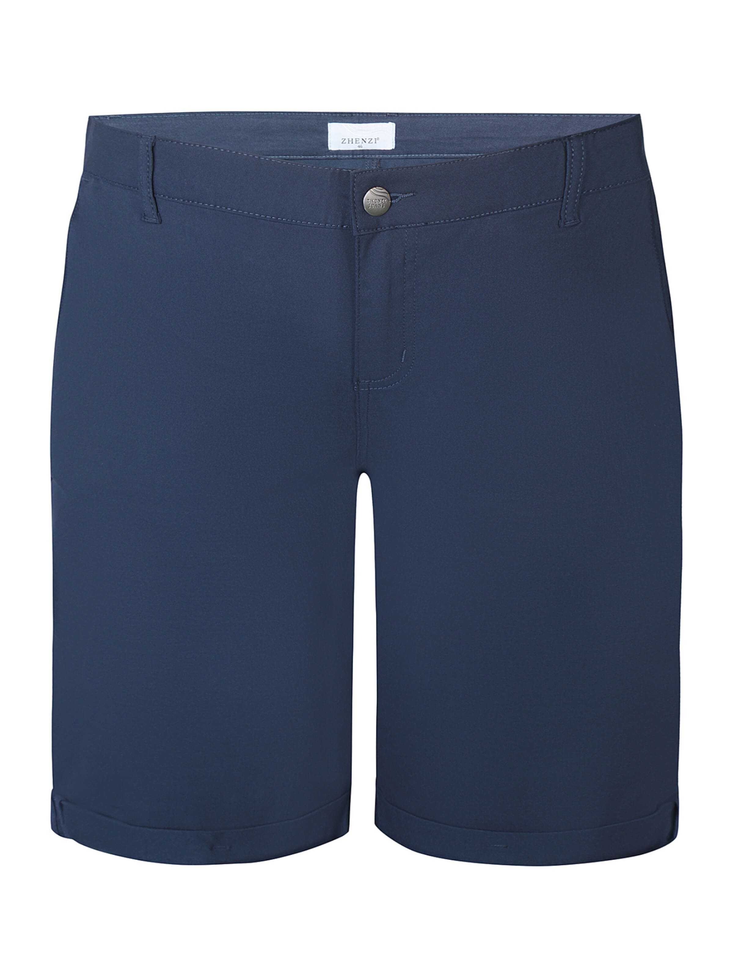 Zhenzi Regular Trousers 'Step 84' in Blue: front