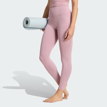 Skinny Pantalon de sport 'All Me' ADIDAS PERFORMANCE en violet : devant
